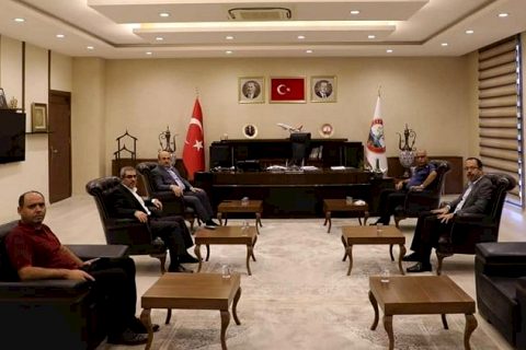 Emniyet Müdürü Ağırtıcı’dan Başkan Sarı’ya ziyaret