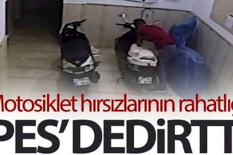 Nizip’te motosiklet hırsızları iş başında!
