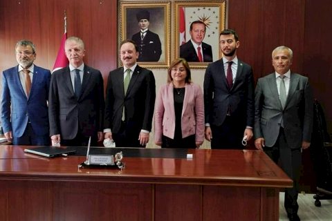 Vali Gül, Başkan Şahin'den, Karkamış Kaymakamlığına Ziyaret
