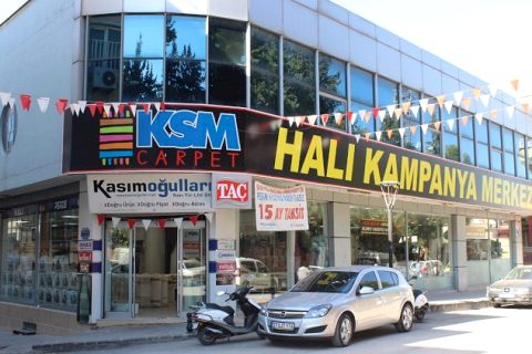 Ksm carpet hali ve perde mağazasinda kampanya