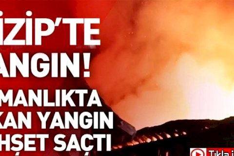 Nizip'te samanlıkta yangın çıktı