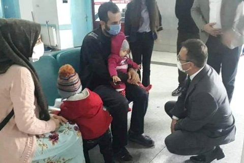 Kaymakam Çağlar’dan Başhekime ve Hastalara Ziyaret