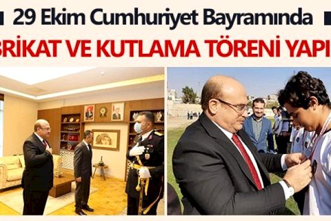 29 Ekim Cumhuriyet Bayramında Tebrikat ve Kutlama Töreni Yapıldı