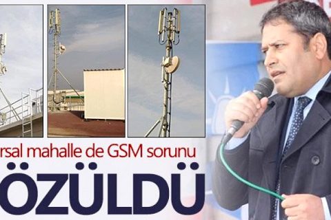 Üç kırsal mahalle de GSM sorunu çözüldü