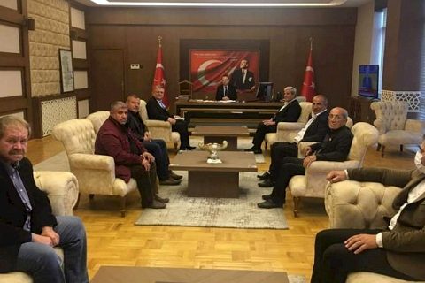 MHP'den Kaymakam Çağlar'a hayırlı olsun ziyareti