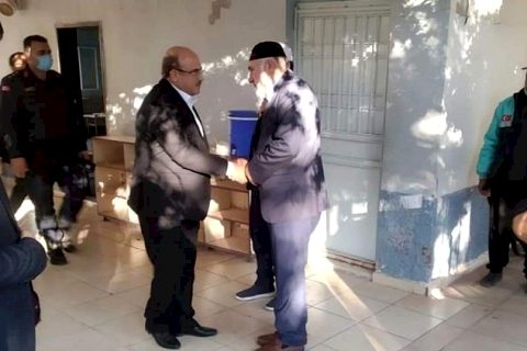 Başkan Sarı ve Jandarma Komutanı Kalıçlı'dan Taziye Ziyareti