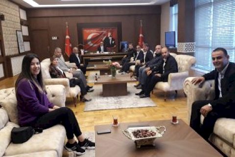 Nizip Gazeteciler Derneği'nden Nizip Kaymakamlığına ziyaret