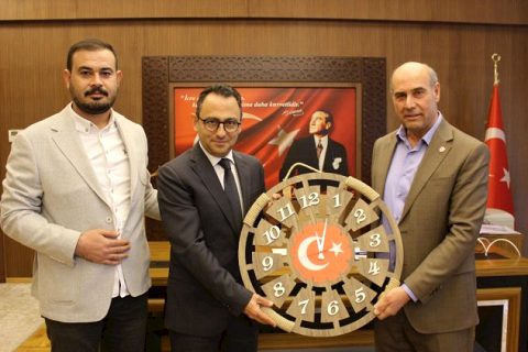 Erkunt Traktör Bayii Yöneticileri Kaymakam Çağlar'ı Ziyareti Etti