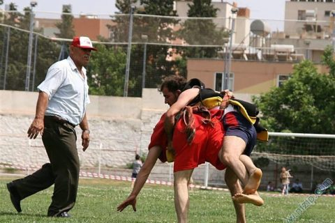 Aba güreşi iç bağda 