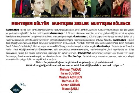 BURHAN ATİK /GAZİANTEP'Lİ SANATÇILAR 2.MÜZİK ŞENLİĞİ 