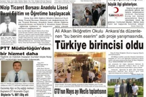 Yeşil Nizip Gazetesi  04  Haziran 2008 