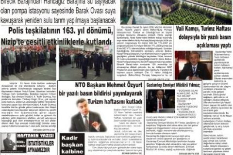 16 Nisan 2008 Yeşil Nizip Gazetesi 