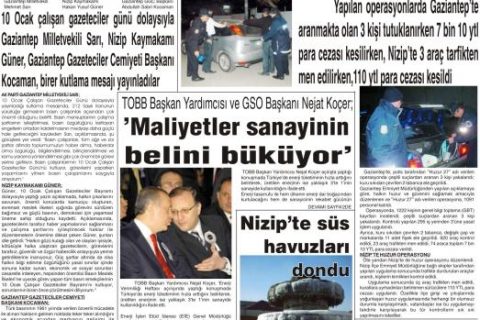 yeşil nizip gazetesi 16 ocak 2008 