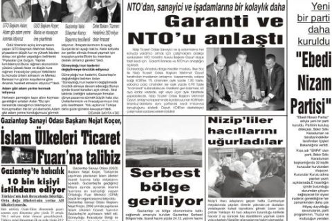 05 ARALIK 2007 YEŞİL NİZİP GAZETESİ 
