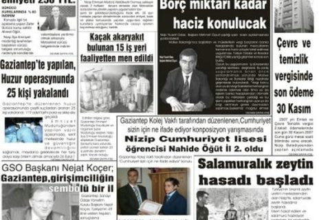 07 kasım 2007yeşil Nizip Gazetesi 
