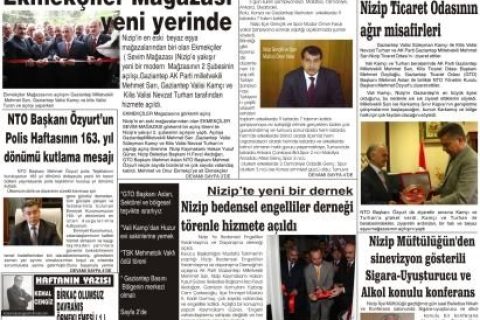 09 Nisan 2008 Yeşil Nizip Gazetesi 