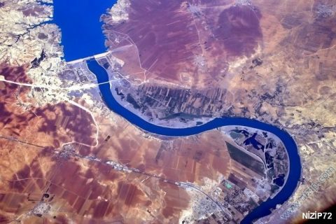 Nizip'in uçaktan görünümü 