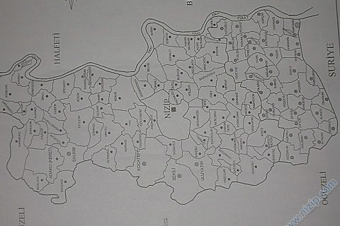Nizip Harita map Ulaşım 