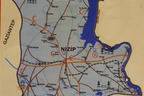 Nizip Harita map Ulaşım 