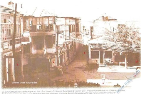 cumhuriyet meydanından bir görünüş 1950 