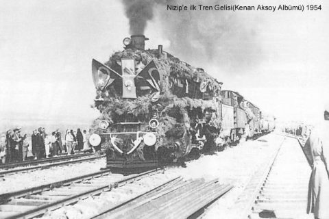 nizip'e trenin ilk gelişi 1954 