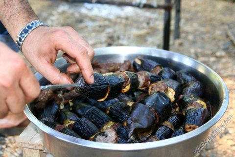 Mangalda Patlıcan Kebap 