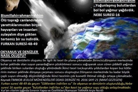 Dünyadaki okyanus ve Denizler Nasıl oluştu 