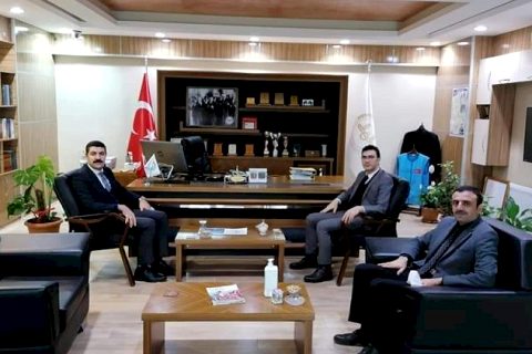 Adalet Komisyonu Başkanı Talih, Müftü Özçelik'i ziyaret etti.