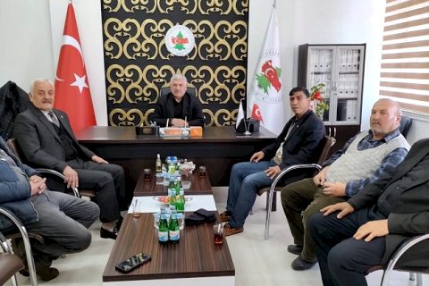 Emekliler derneğinden, başkan çalişkan'a ziyaret
