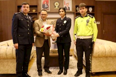 Emniyet Müdürlüğünden Kaymakam Çağlar'a Ziyaret