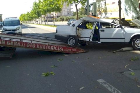Nizip'te kaza 1 yaralı