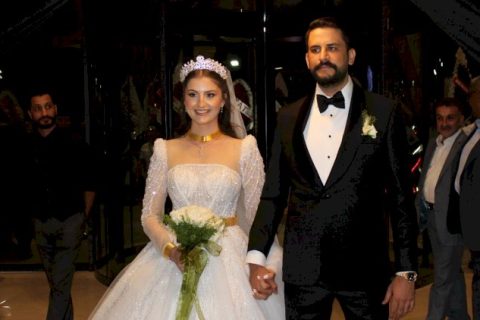 Çiçek ve Akyılmaz ailelerinin mutlu günü