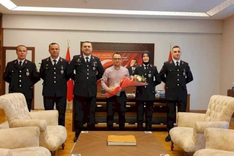 Jandarmadan Kaymakam Çaglar'a Ziyaret