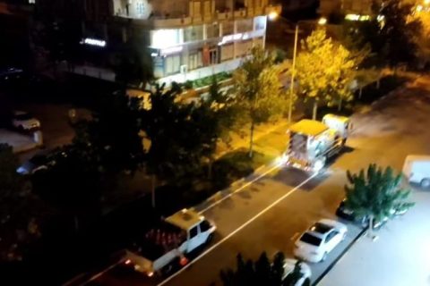 Nizip'te Yol Çizgileri Yenileniyor