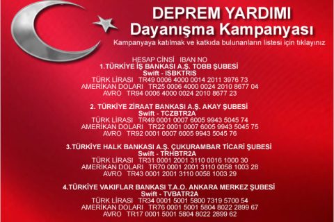 Deprem Yardımı Dayanışma Kampanyası