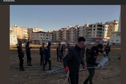 Adn hastanesinin yanına çadır kuruluyor