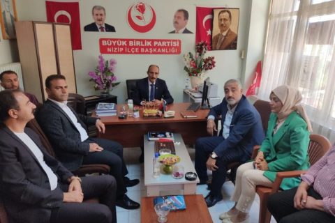 BBP 1. Sıra Adayı Kızılaslan'dan BBP Nizip Teşkilatına Ziyaret