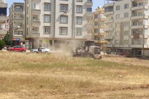 Nizip Belediyesi yabani ot temizliği başlattı*