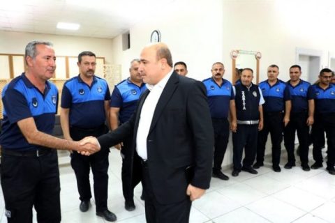 Belediye Başkanı Sarı'dan Zabıta'ya ziyaret