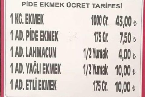 Nizip'te ekmeğe zam
