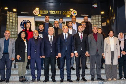 CHP Gaziantep Milletvekili Melih Meriç, İlçe Başkanı Murat Alagöz ve Yönetimi Nizip T