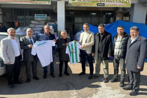 Nizip Spor Kulübü’nden Fıstık Hali Esnafına Destek Ziyareti