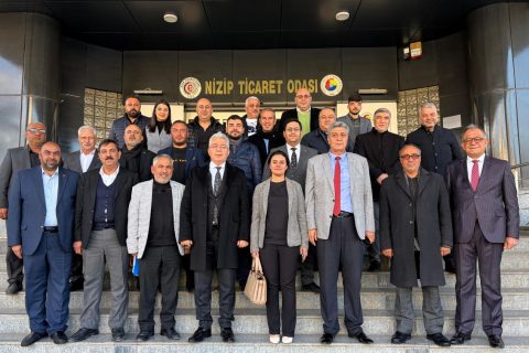 Yeniden Refah Partisi Nizip İlçe Başkan V Derviş Dörtbudak  ve Heyetinden Nizip Ticar
