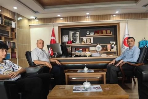 Denetimli Serbestlik Müdürü Adem Özdemir’den İlçe Müftüsü Özçelik’e Veda Ziyareti