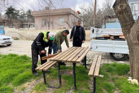 Belkıs Kırsal Mahallesi’nde Belediyeden Temizlik ve Onarım Çalışması