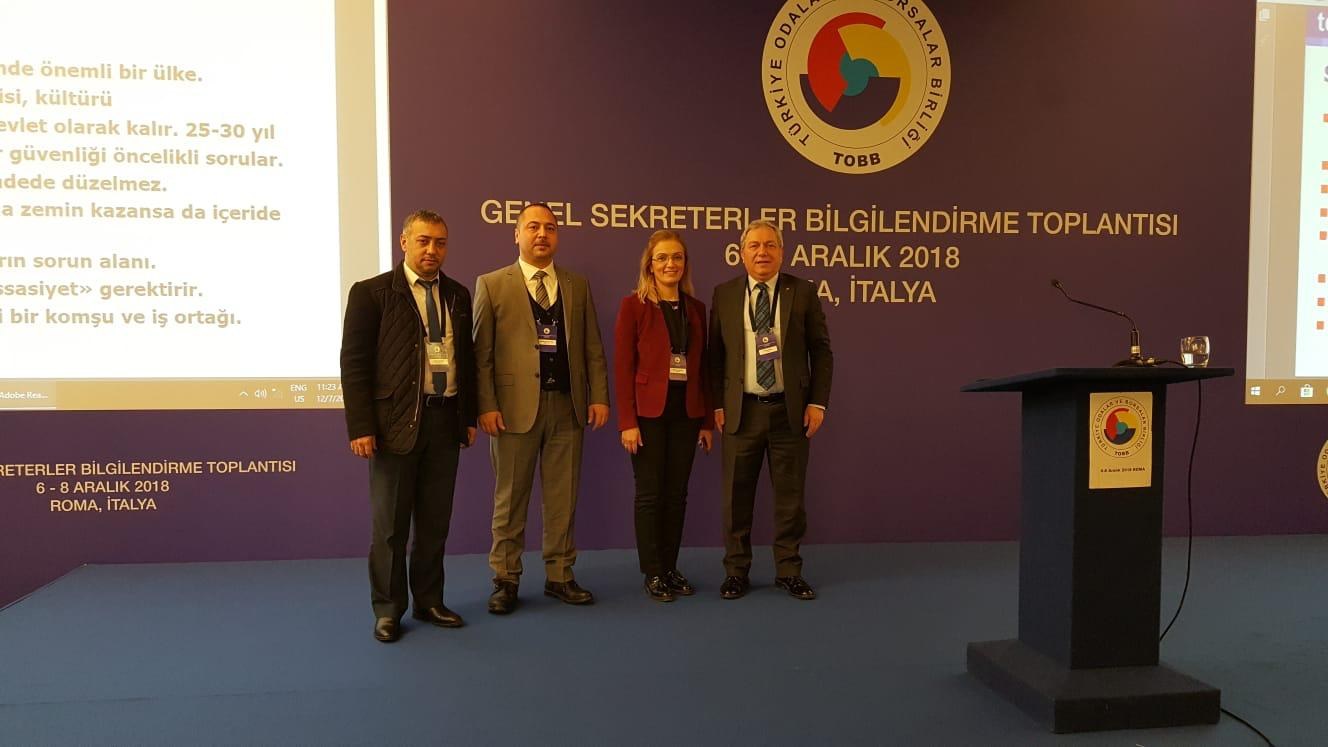 GENEL SEKRETERLER BILGILENDIRME TOPLANTISI ITALYADA DÜZENLENDI