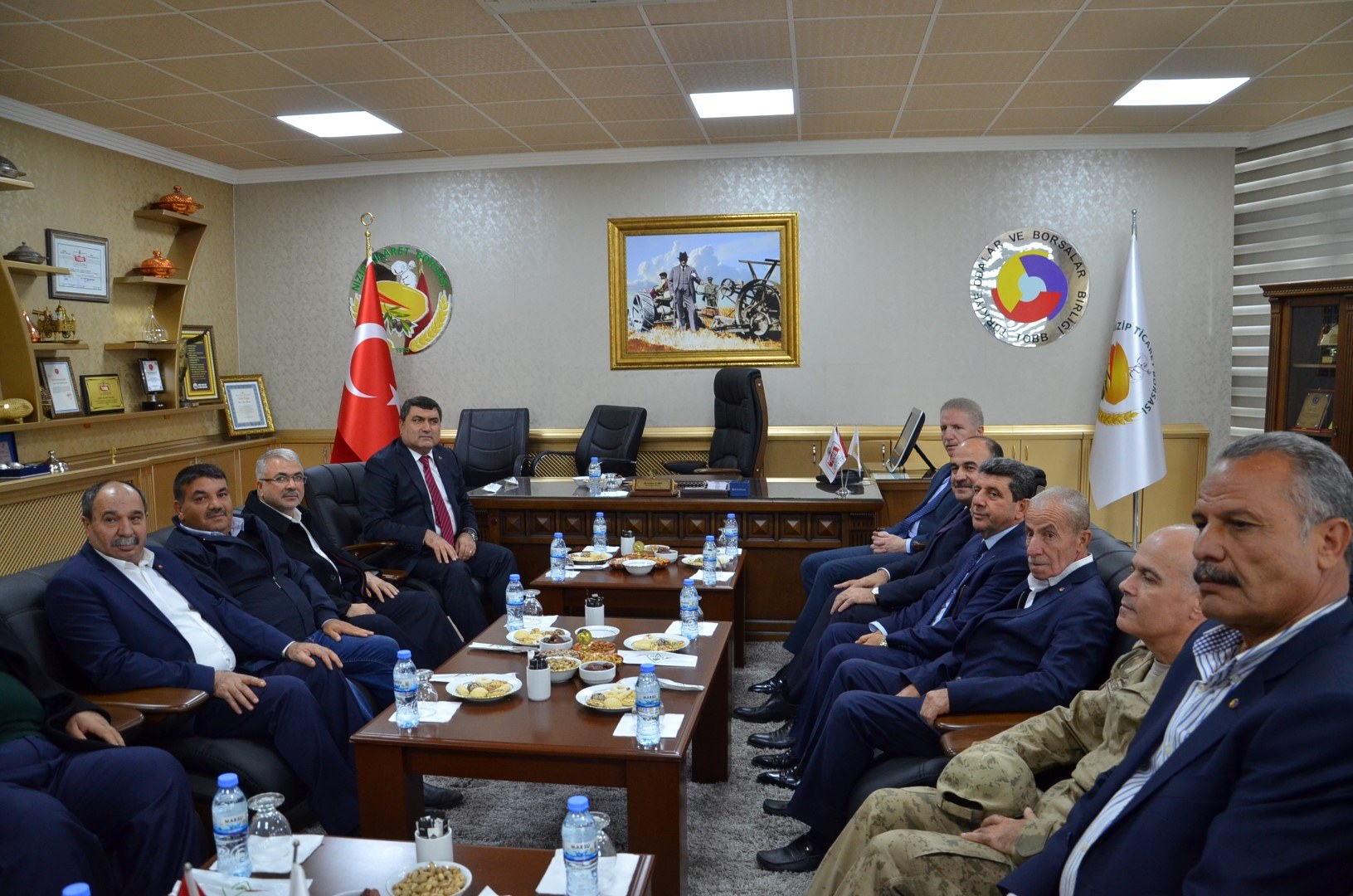 GAZIANTEP VALISI DAVUT GÜL BORSAMIZA IADE-I ZIYARETTE BULUNDU