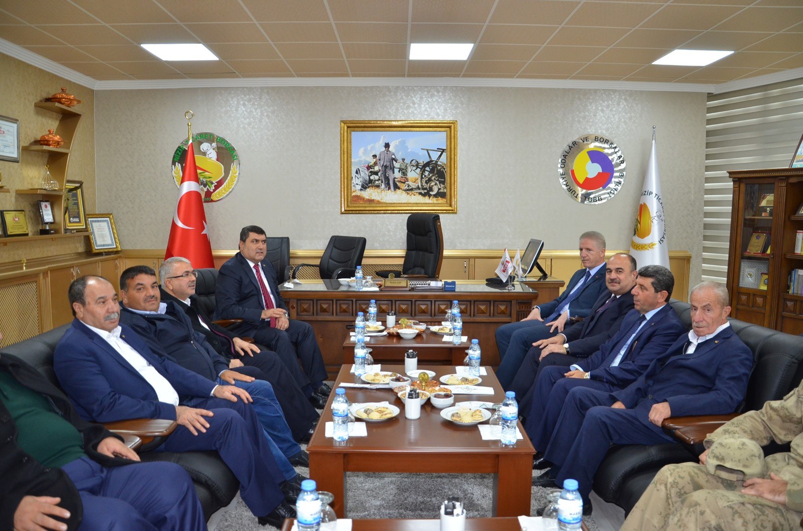 GAZIANTEP VALISI DAVUT GÜL BORSAMIZA IADE-I ZIYARETTE BULUNDU