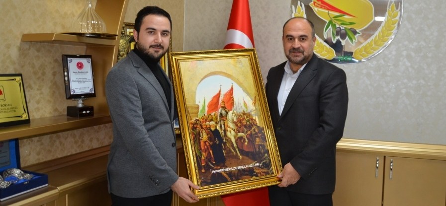 AK PARTI NIZIP GENÇLIK KOLLARI HEYETI BASKAN IBRAHIM SARI’YI ZIYARET ETTI