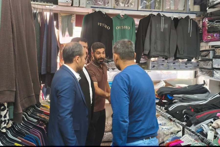 HÜDA PAR NİZİP İLÇE BAŞKANI BAYRAM ÇAKAR ESNAFI ZİYARET ETTİ: “HER ZAMAN YANINIZDAYIZ”